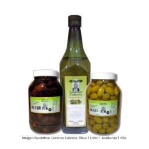 Oferta - Oliva Lorenzo Cabrera 1 Litro + 1 Kg Aceituna (Verde o Negra)